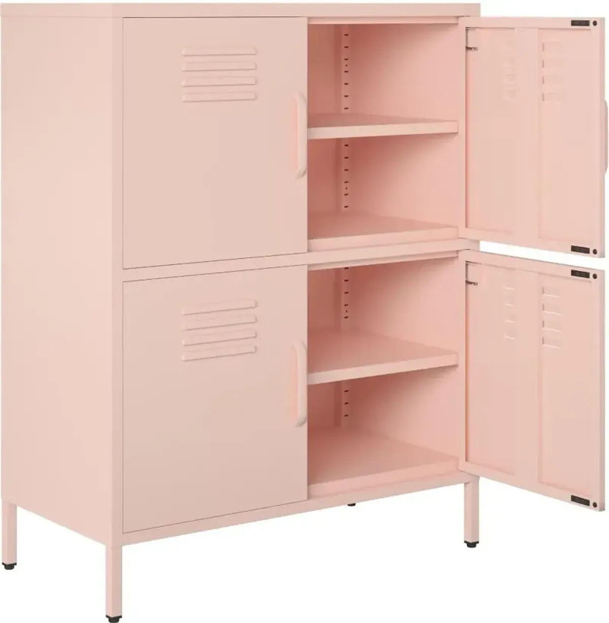 Mission Pale Pink 4-Door Locker Storage Cabinet