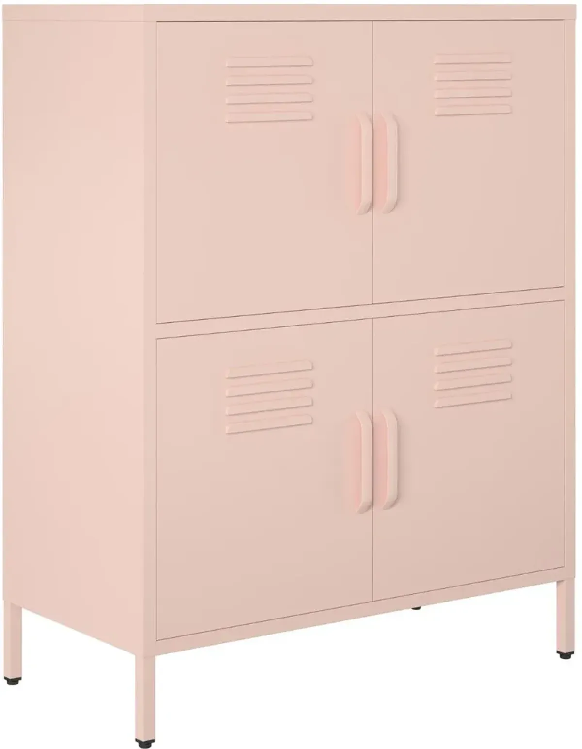 Mission Pale Pink 4-Door Locker Storage Cabinet