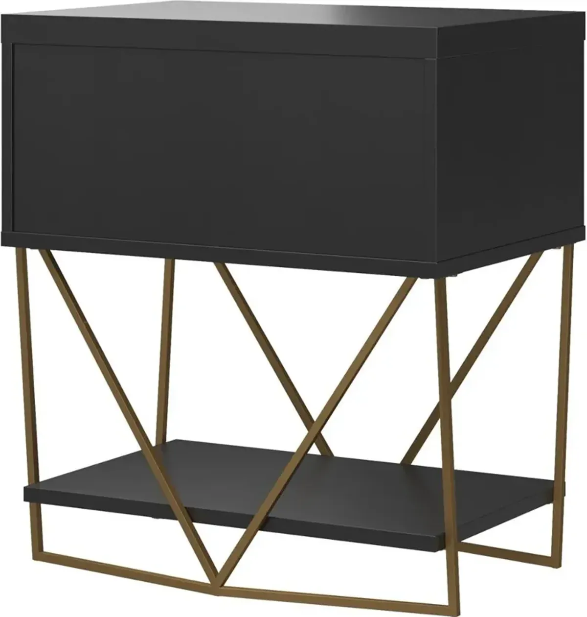 Blair Geometric Black Accent Table