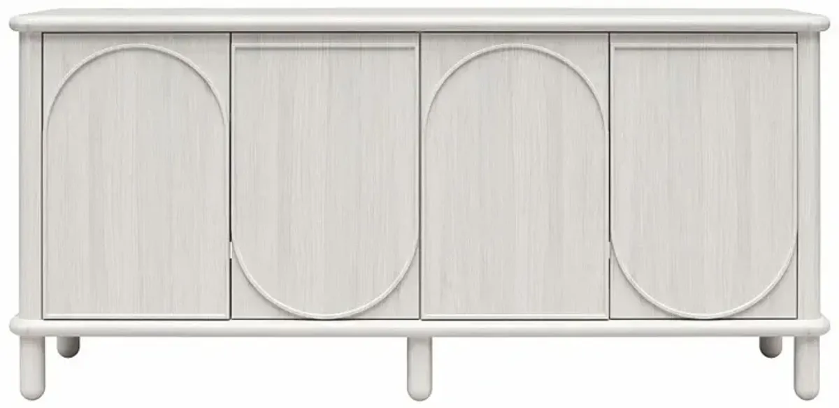 Selena Rustic White Credenza