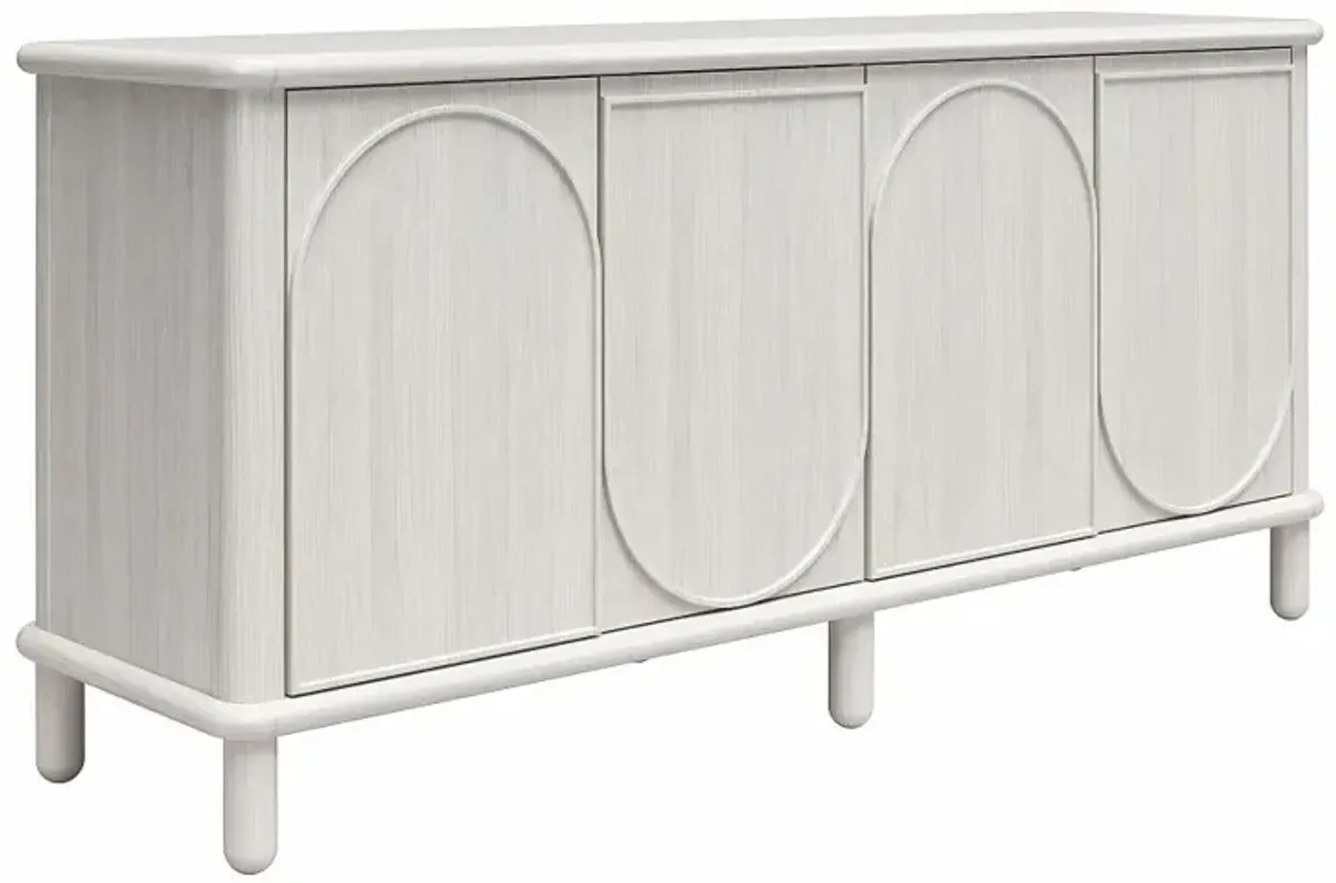 Selena Rustic White Credenza