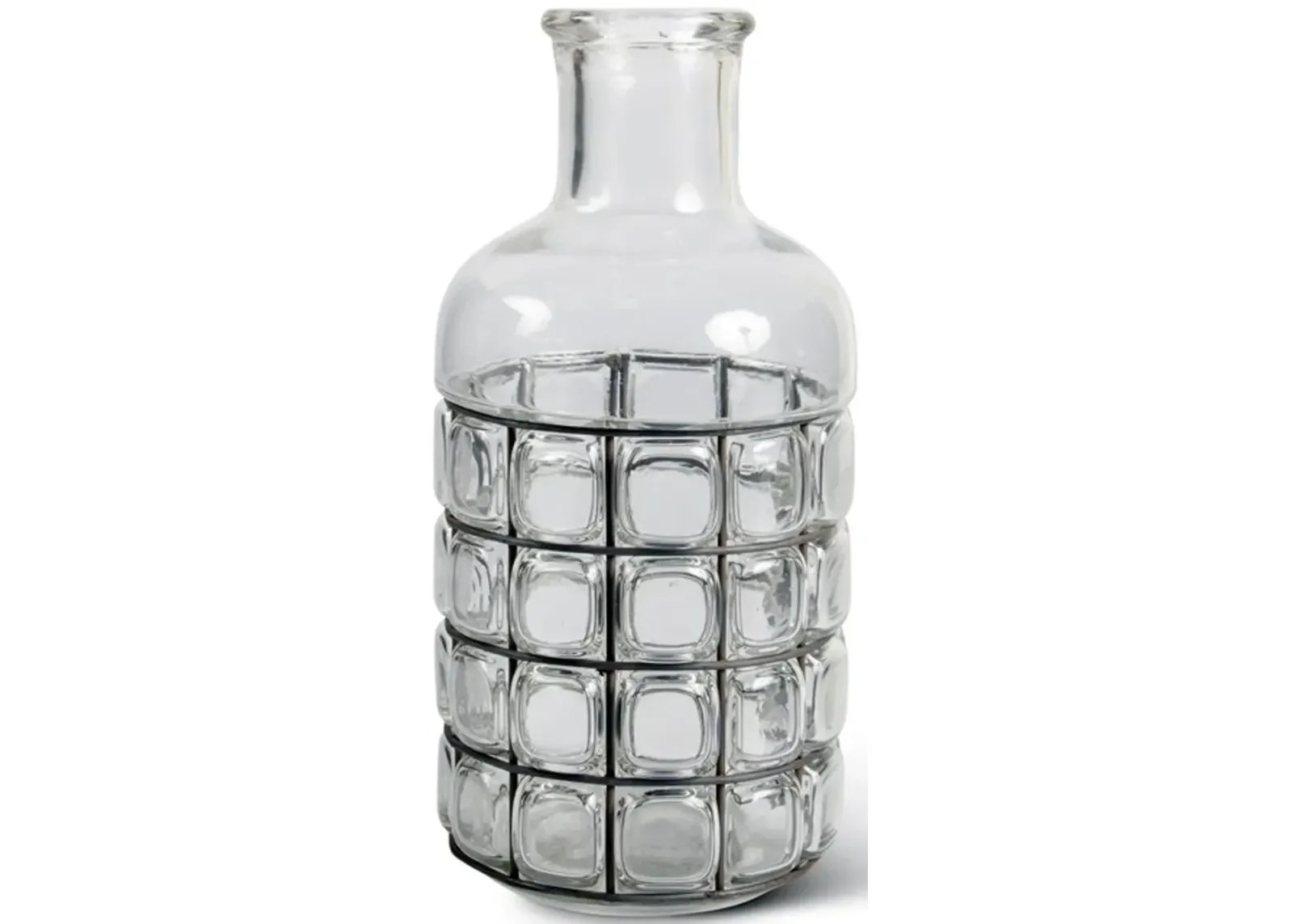 Small 10.5-Inch Glass Bubble Vase