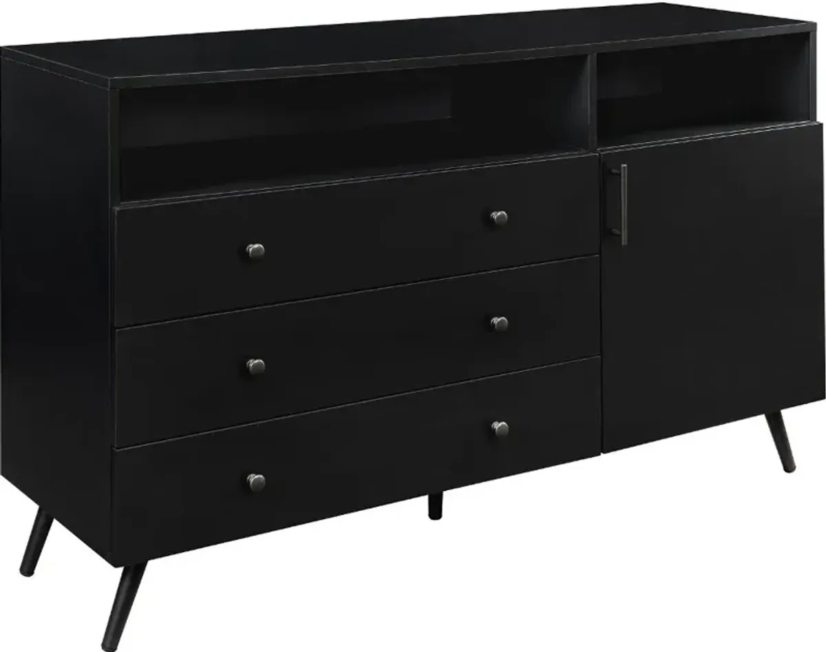 Asher Black Storage Sideboard