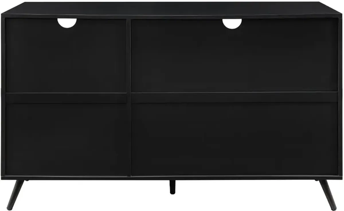 Asher Black Storage Sideboard