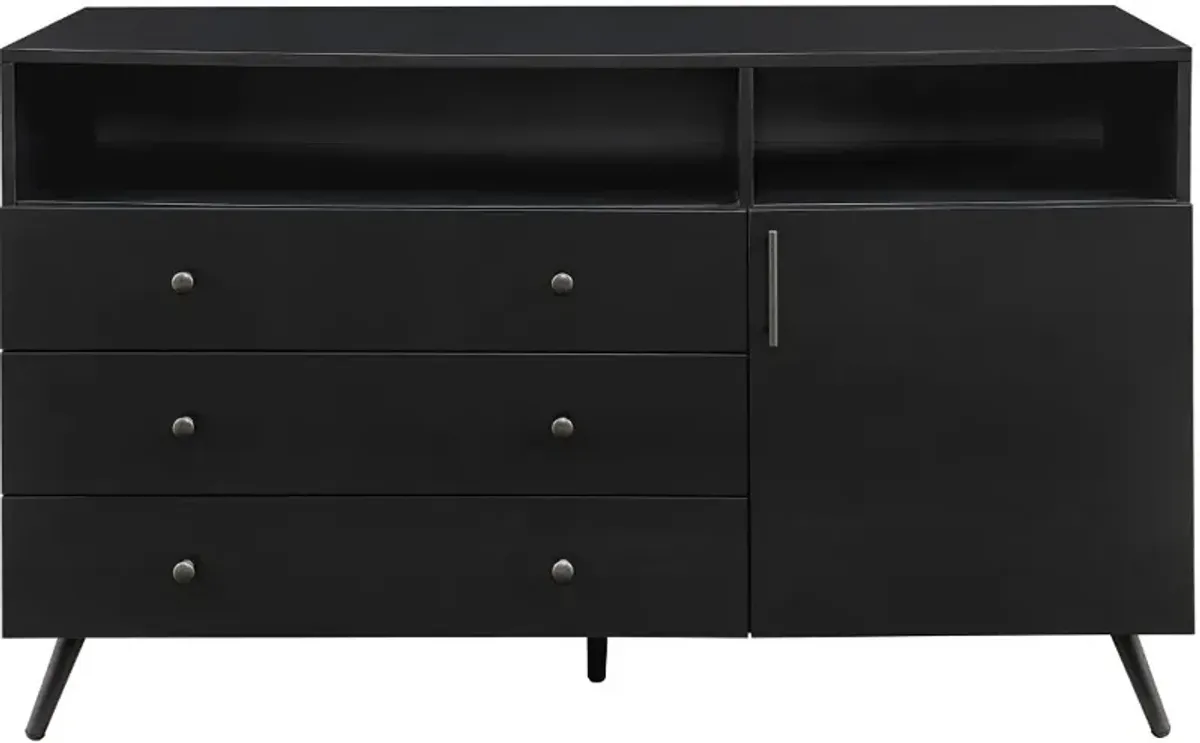 Asher Black Storage Sideboard