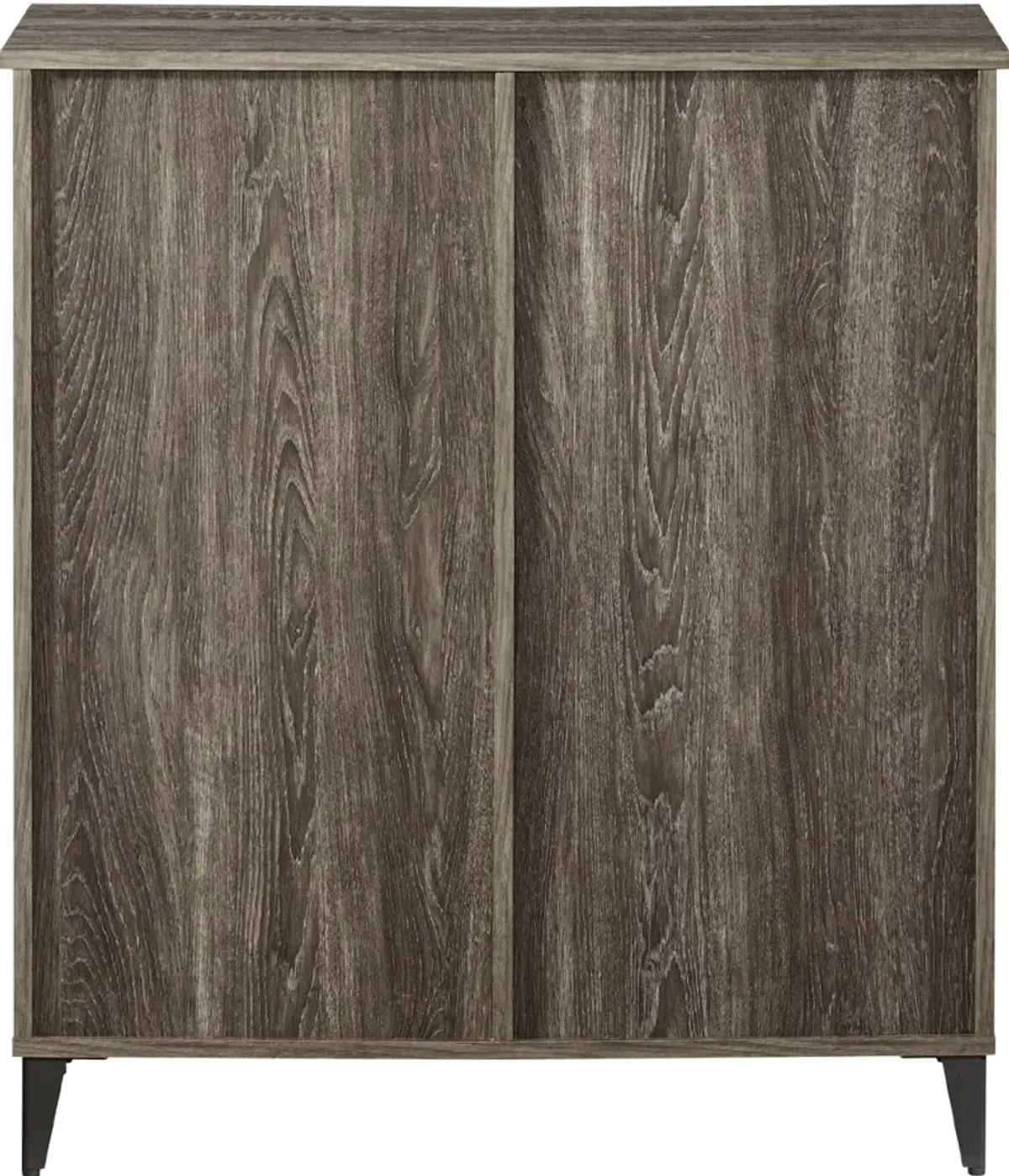 Babbett Glass Door Ash Accent Cabinet