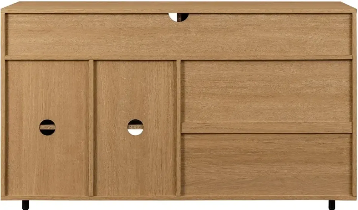 Beckett 52" White & Oak Sideboard