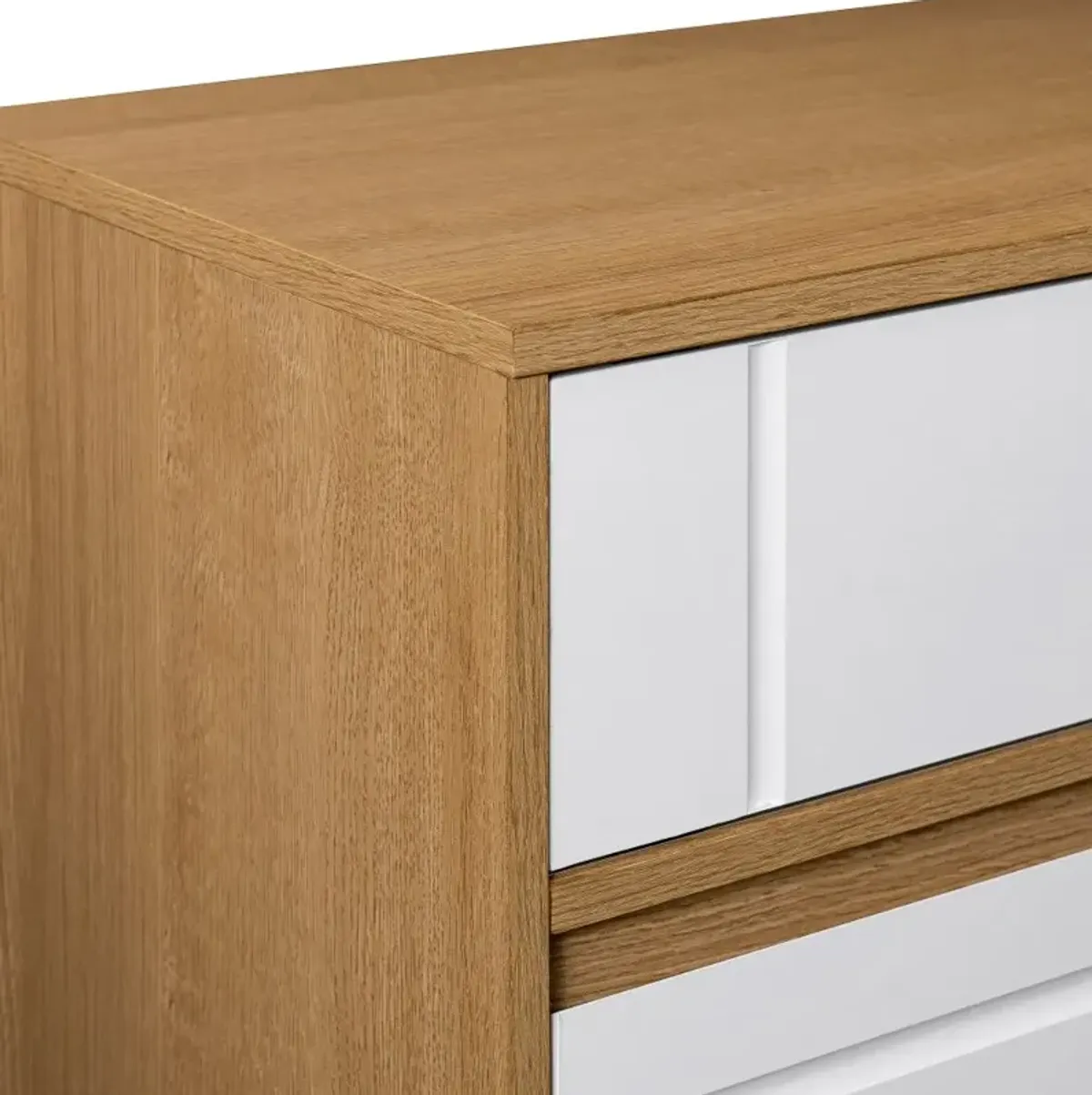 Beckett 52" White & Oak Sideboard