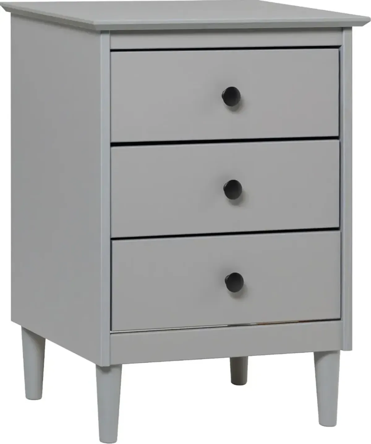 Spencer Gray 3-Drawer Nightstand