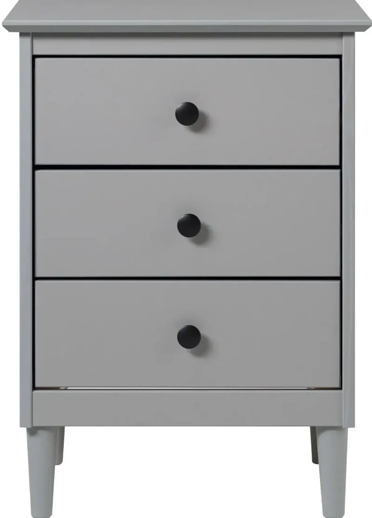 Spencer Gray 3-Drawer Nightstand