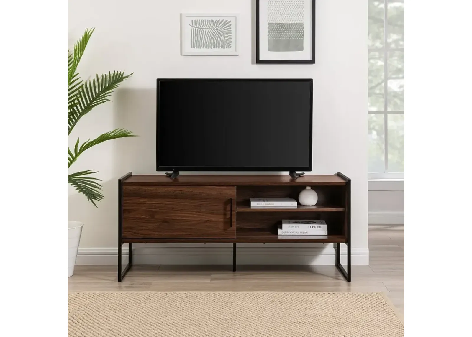 Braxton Dark Walnut 48" TV Stand