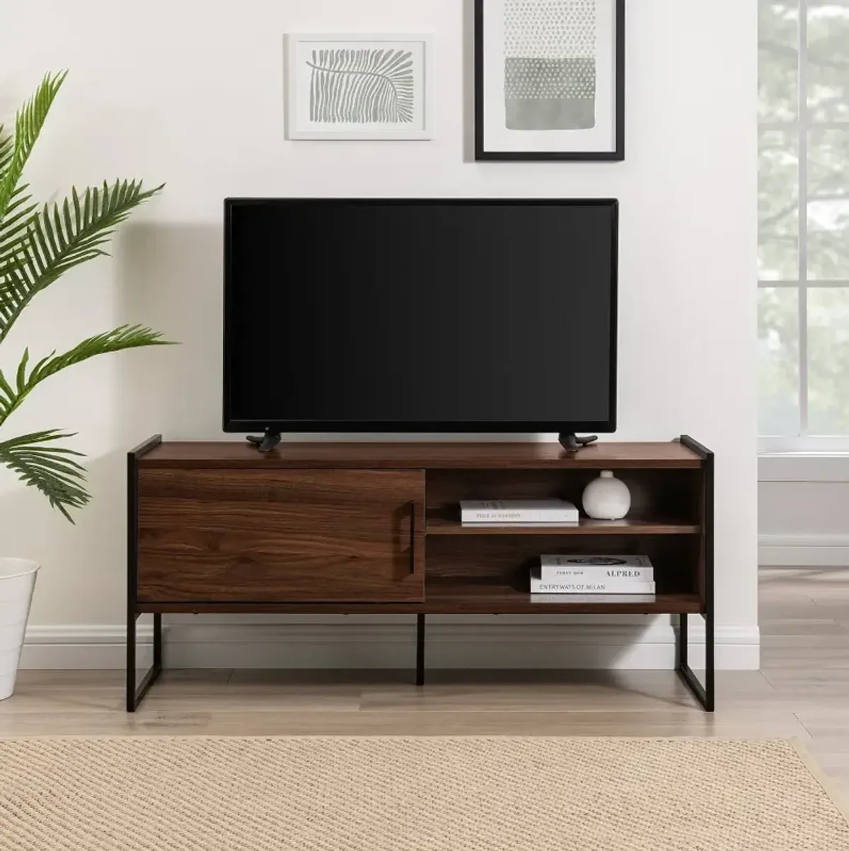 Braxton Dark Walnut 48" TV Stand