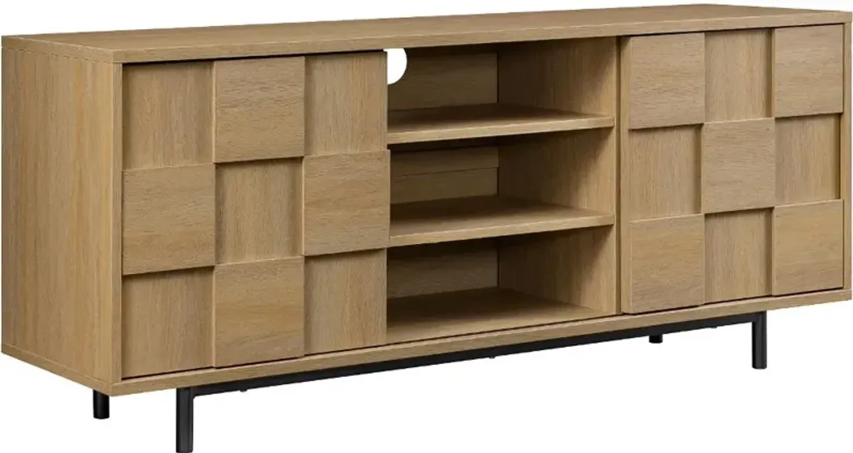 Cheski Coastal Oak 55" TV Stand