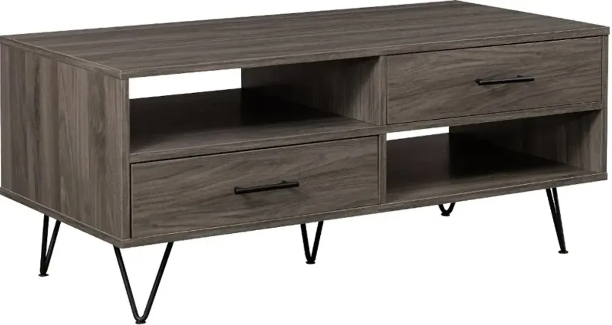 Croft Slate Gray Storage Coffee Table