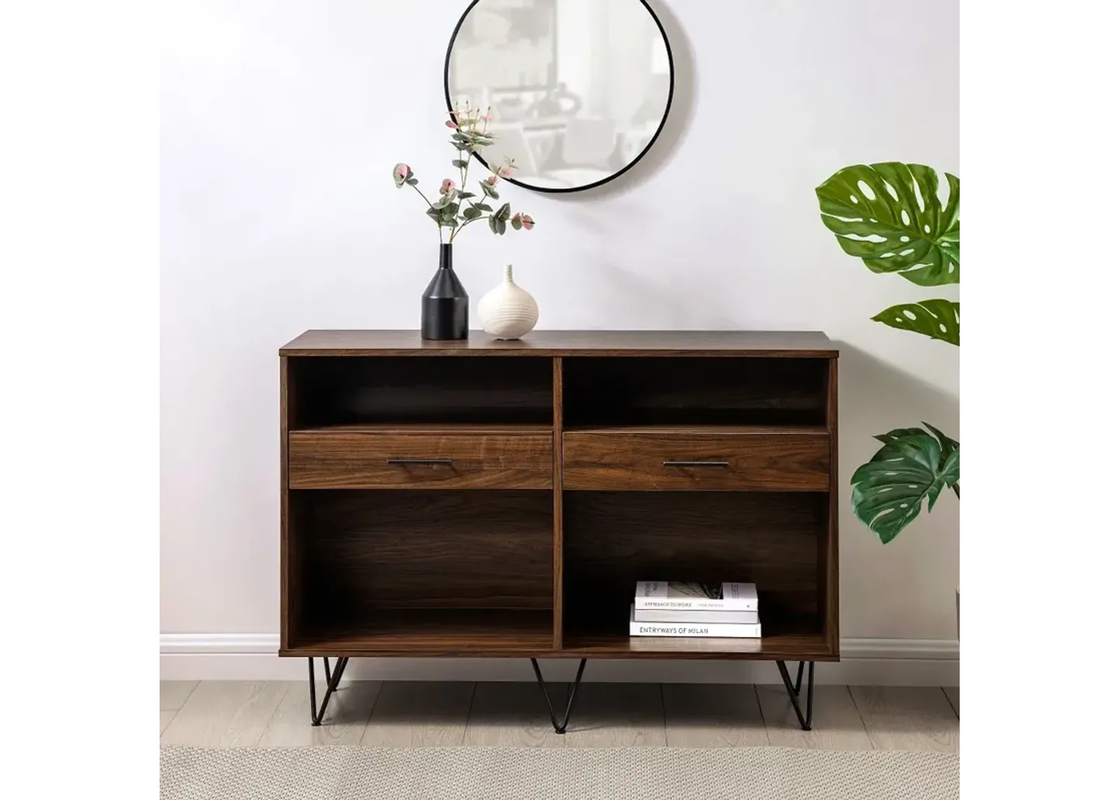 Croft Dark Walnut Entry Console