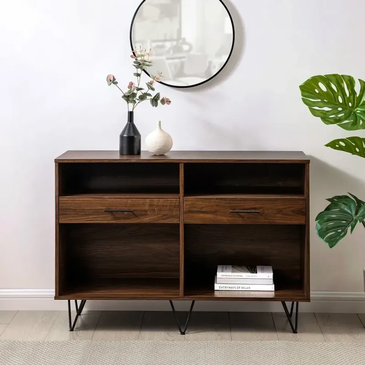 Croft Dark Walnut Entry Console