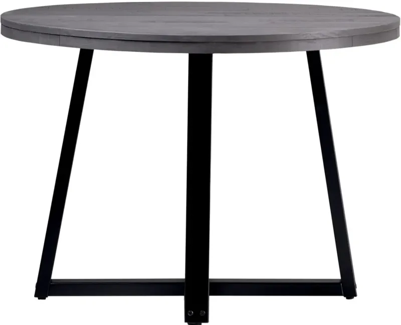 Durango 42" Distressed Gray Round Dining Table