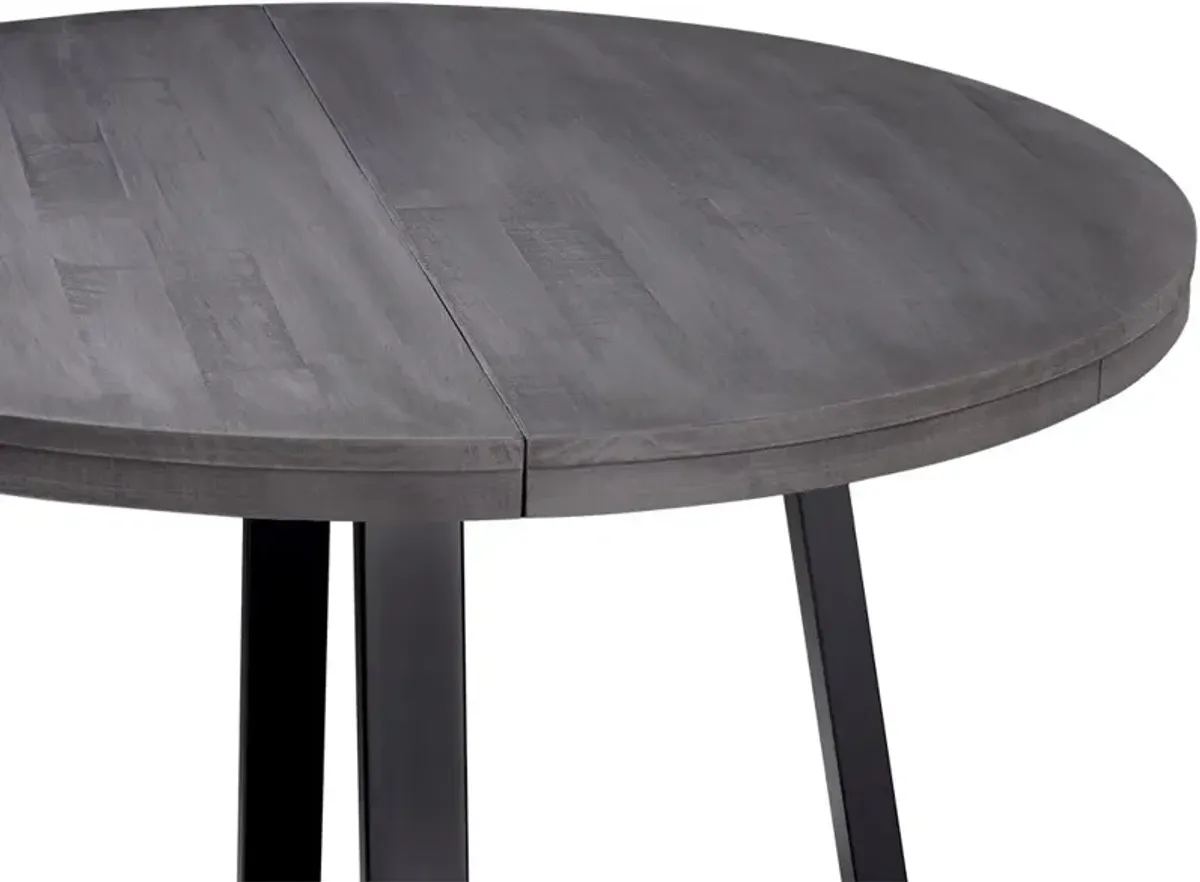 Durango 42" Distressed Gray Round Dining Table