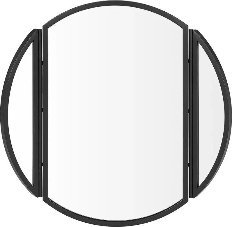 Dottie Round Wall Mirror with Hinging Sides