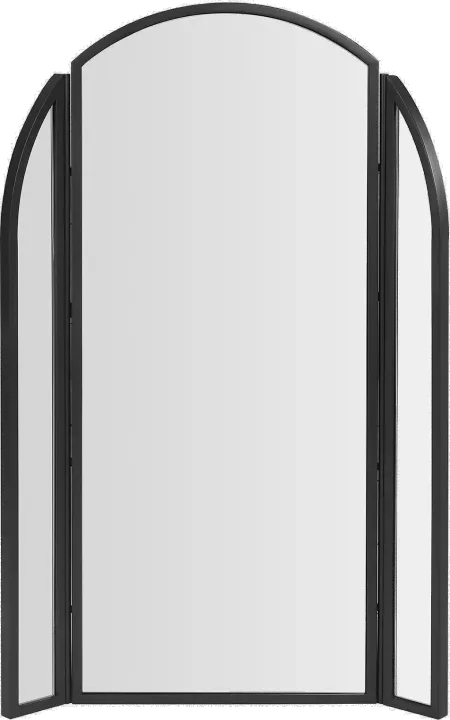 Dottie 48" Arched Wall Mirror with Hinging Sides