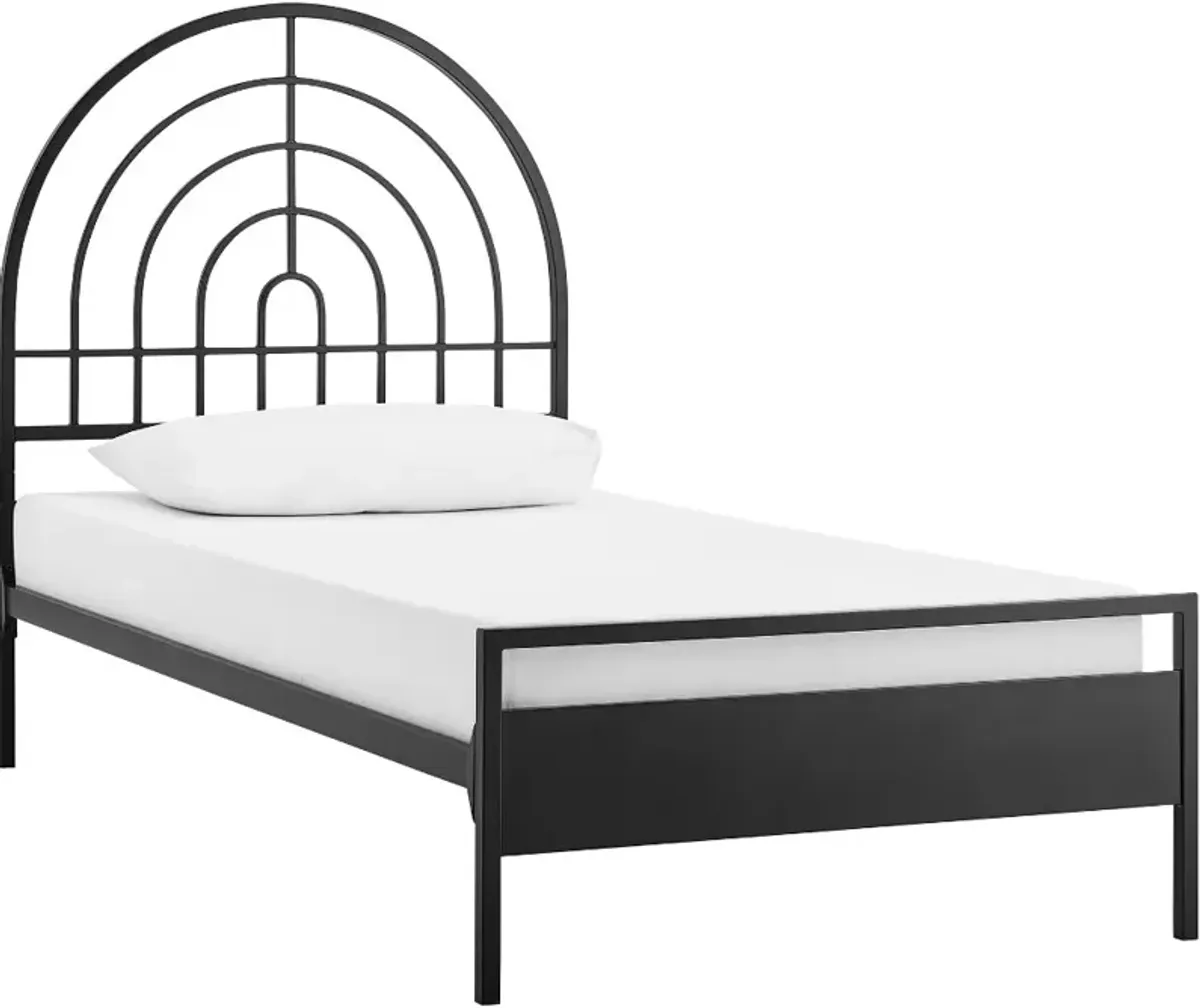 Jody Black Metal Twin Bed