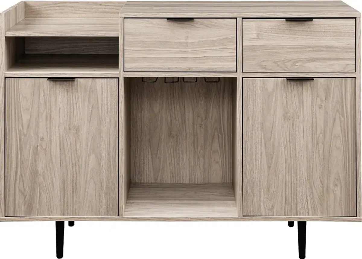 Lincoln 48" Birch Bar Cabinet