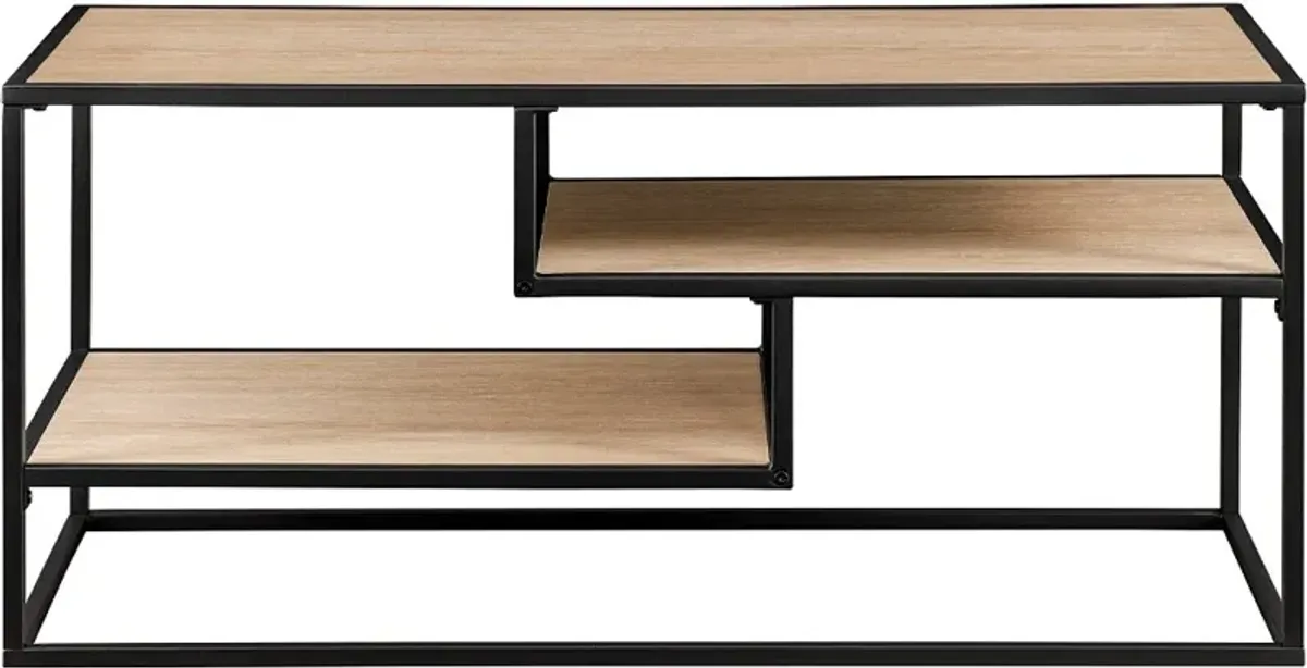 Maya 40" Coastal Oak Floating Shelf TV Stand