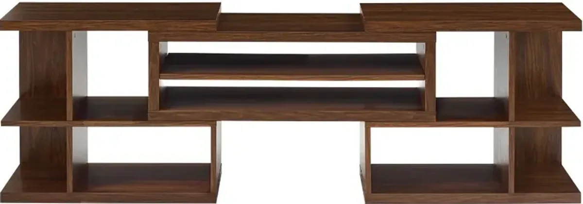 Morocco Dark Walnut Adjustable TV Stand