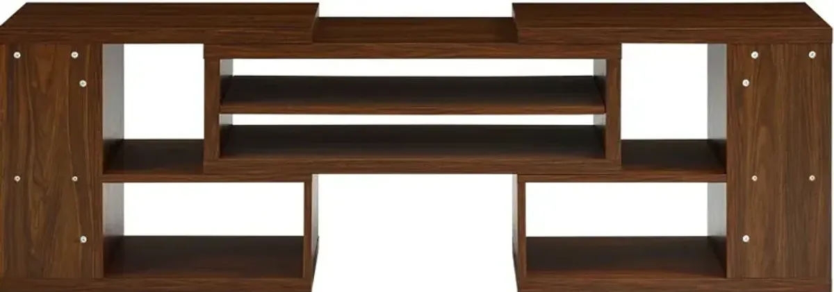 Morocco Dark Walnut Adjustable TV Stand