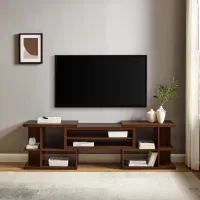 Morocco Dark Walnut Adjustable TV Stand