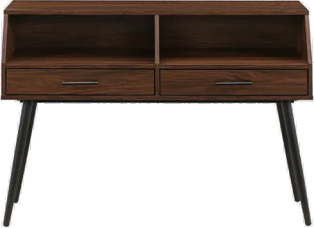 Nora Dark Walnut Entry Table with Drawers