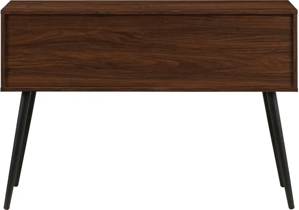 Nora Dark Walnut Entry Table with Drawers