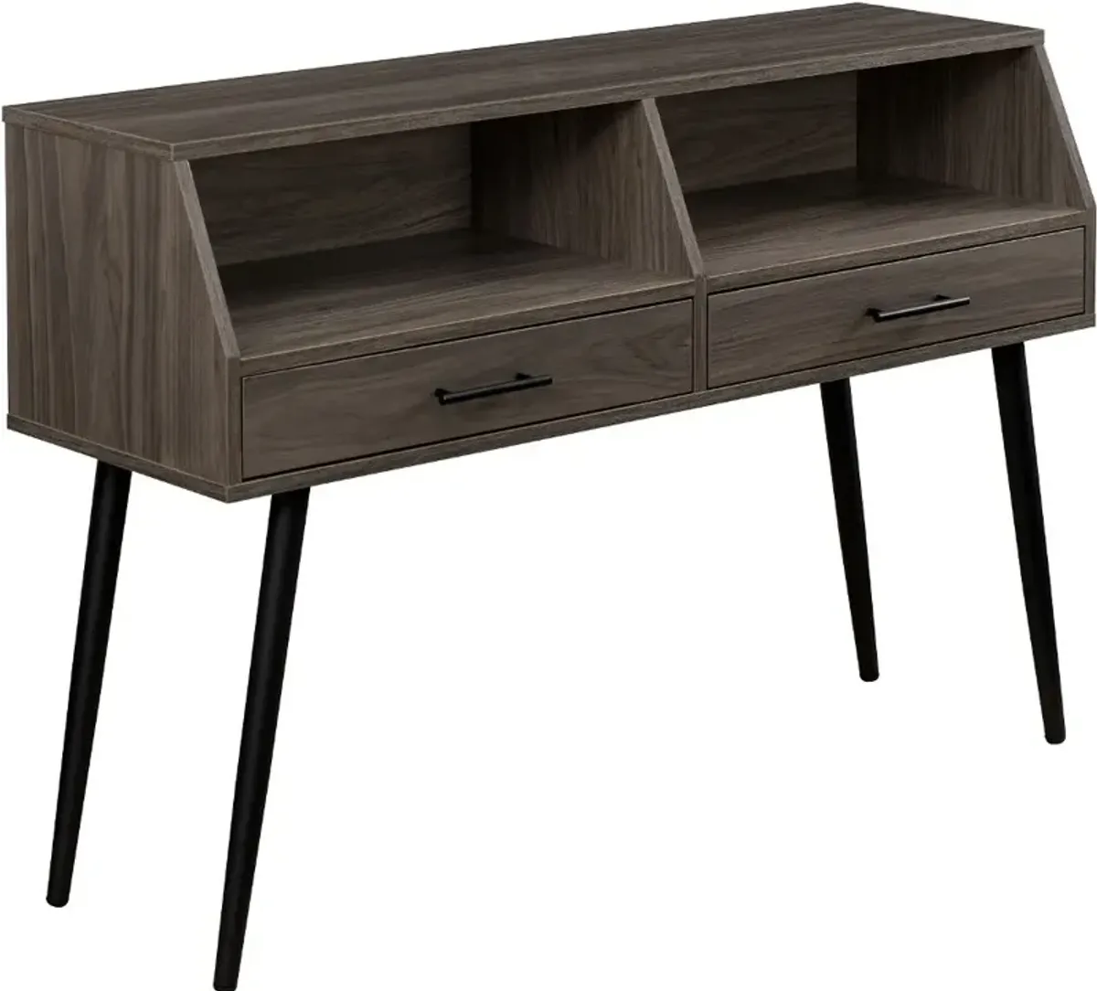 Nora Slate Gray Entry Table with Drawers