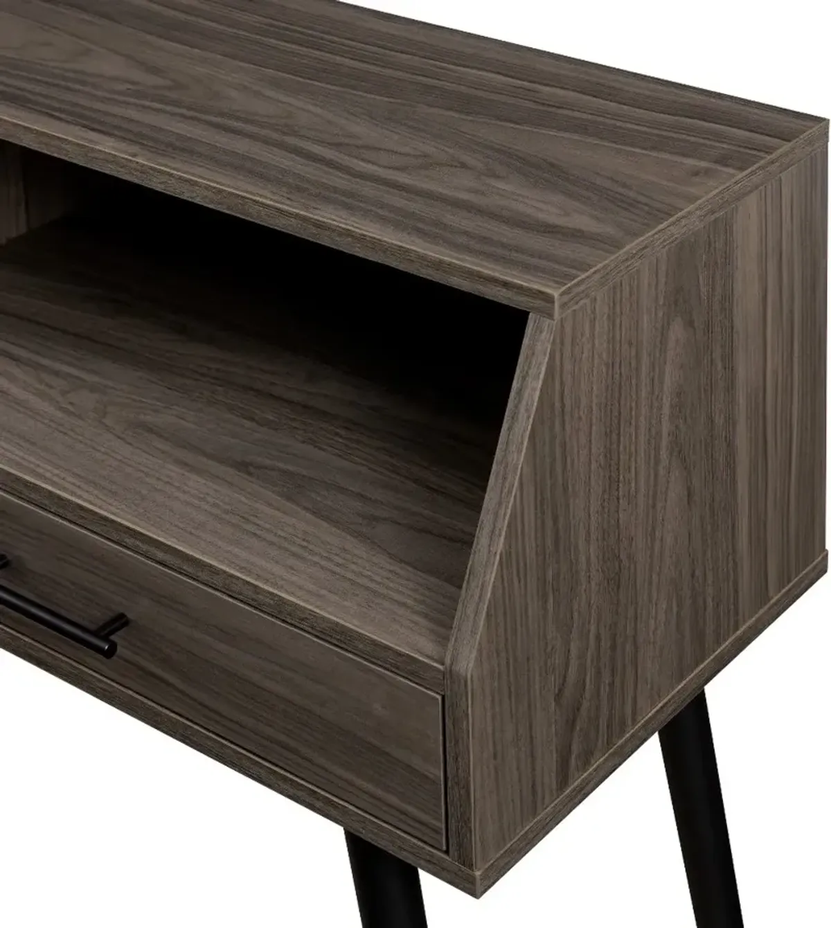 Nora Slate Gray Entry Table with Drawers