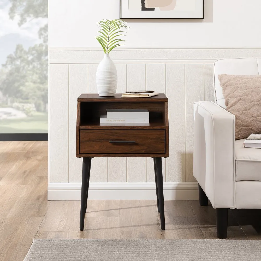 Nora Dark Walnut Side Table