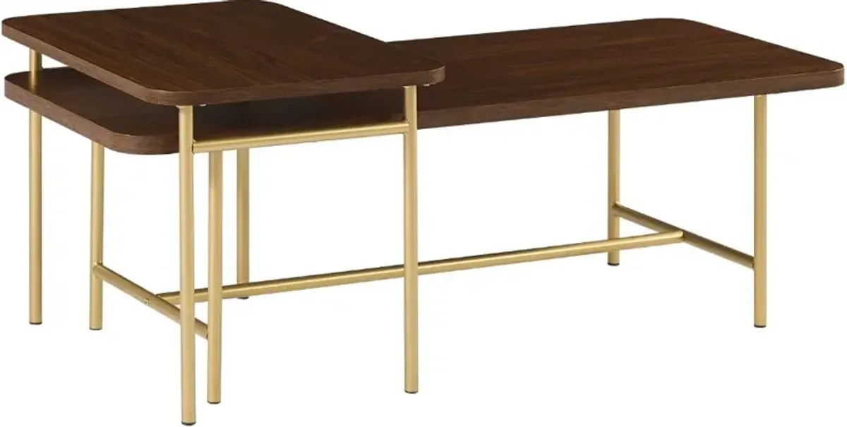 Reema Dark Walnut Nesting Coffee Tables