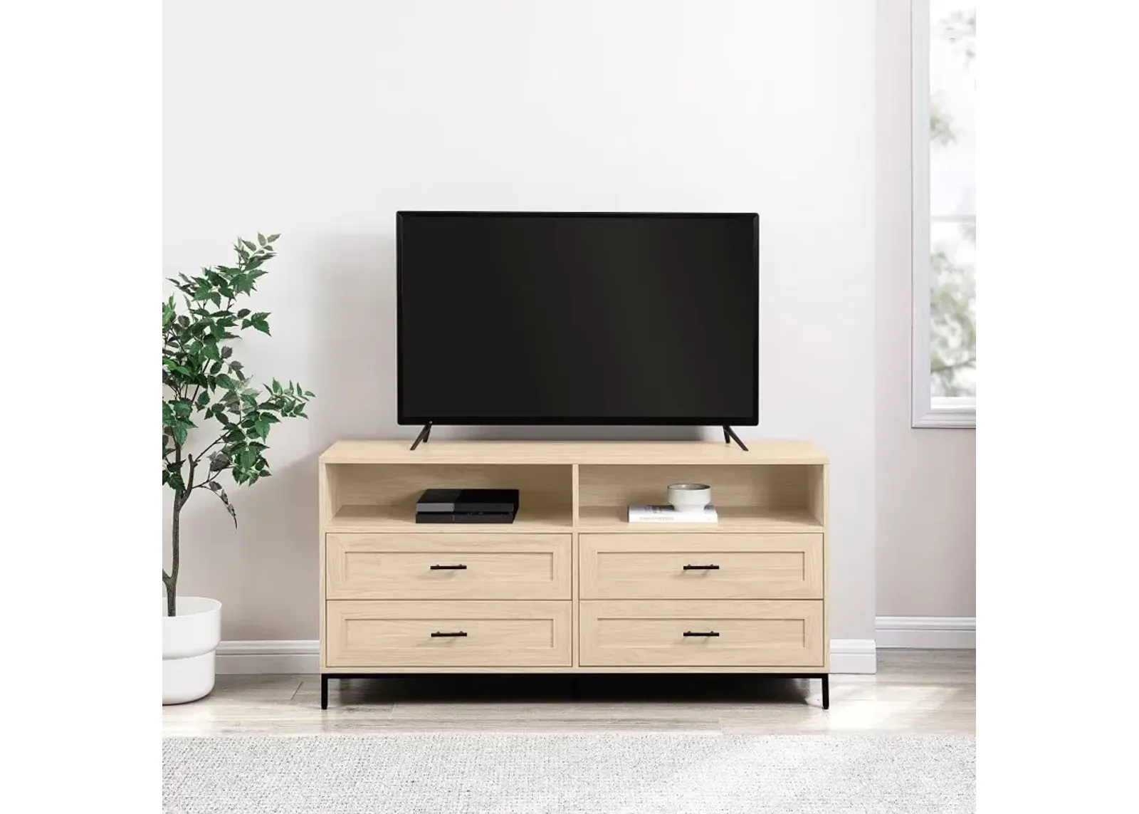 Chevy Birch 56" 4-Drawer TV Stand