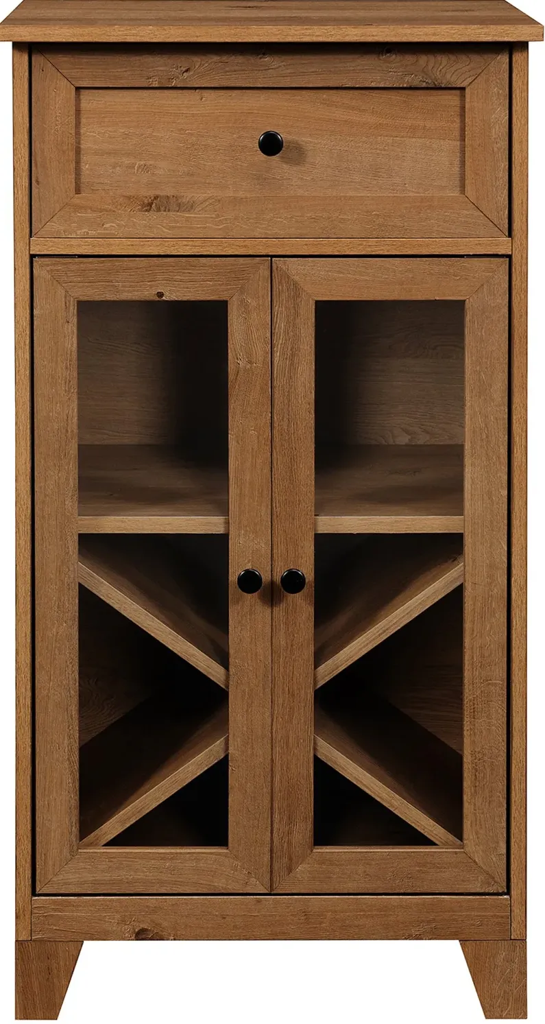 Wiley English Oak Two-Door BarCabinet