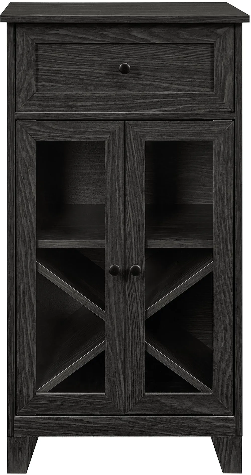 Wiley Graphite Two-Door BarCabinet