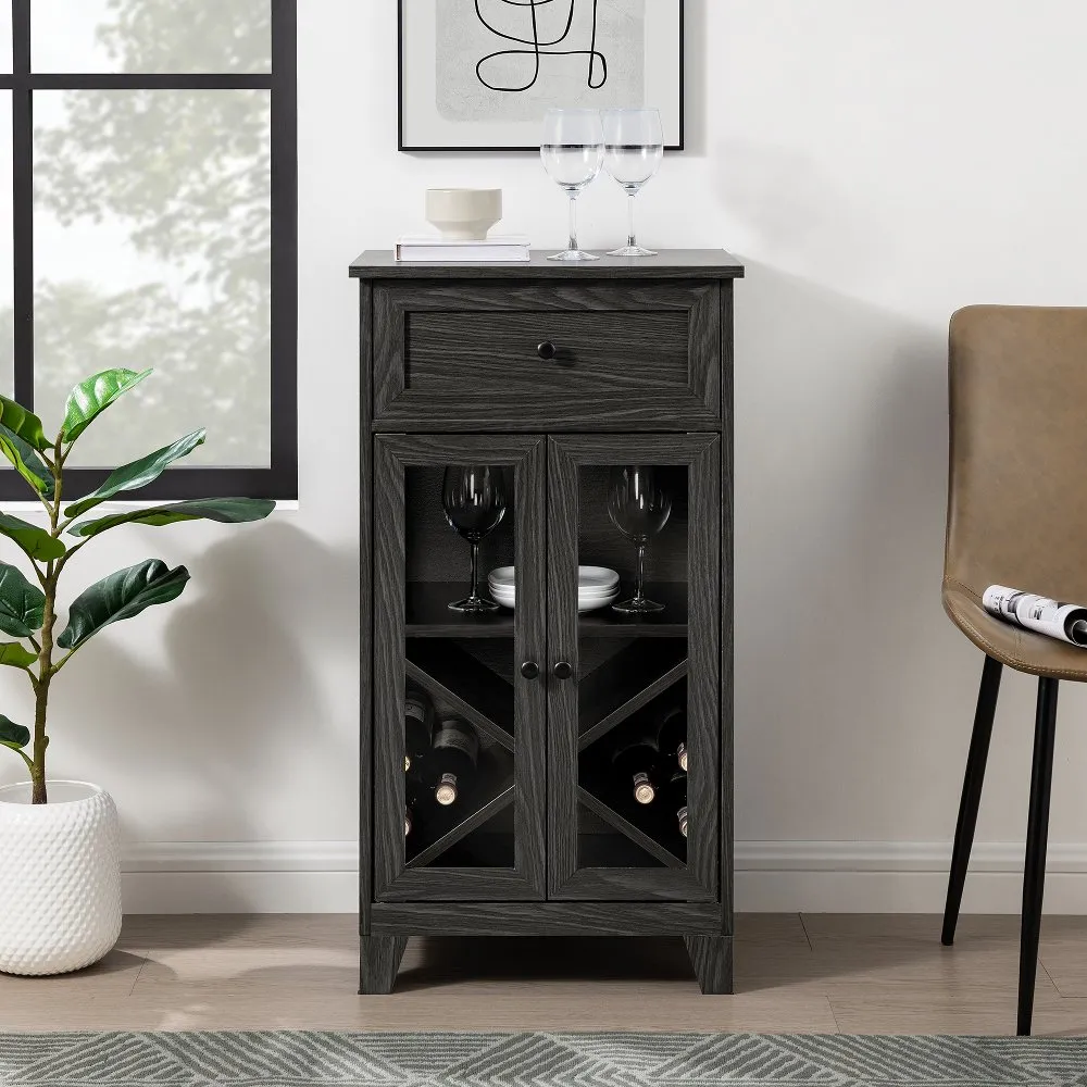 Wiley Graphite Two-Door BarCabinet