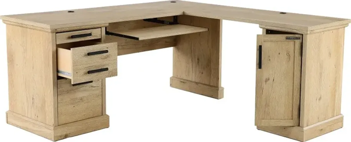 Aspen Post Prime Oak L-Desk