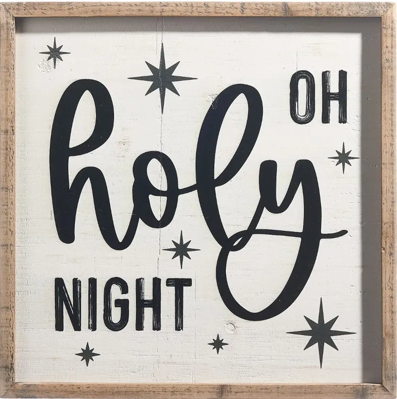 16 Inch "Oh Holy Night" Framed Art