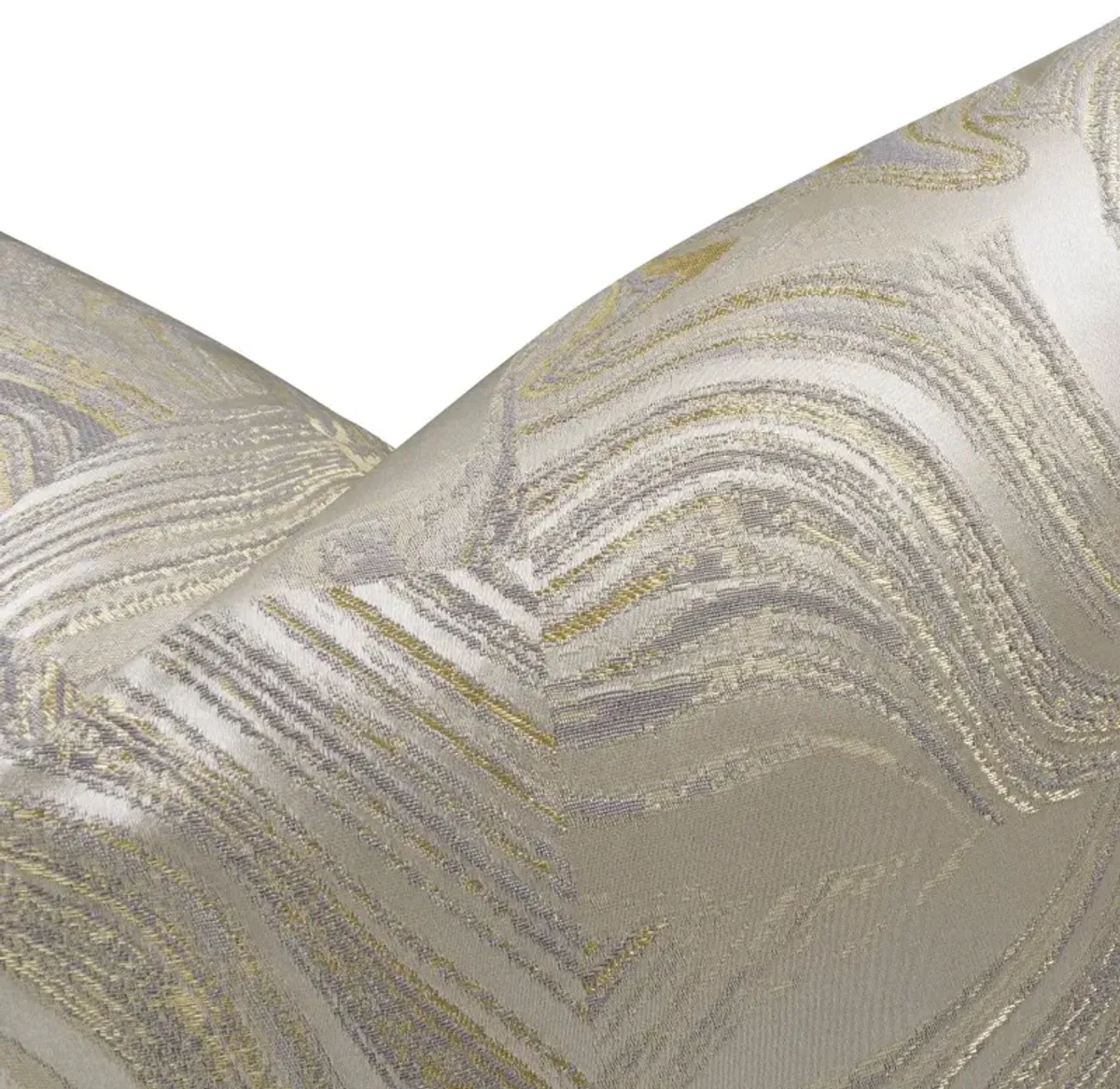 Naomi Oblong Gold Accent Pillow