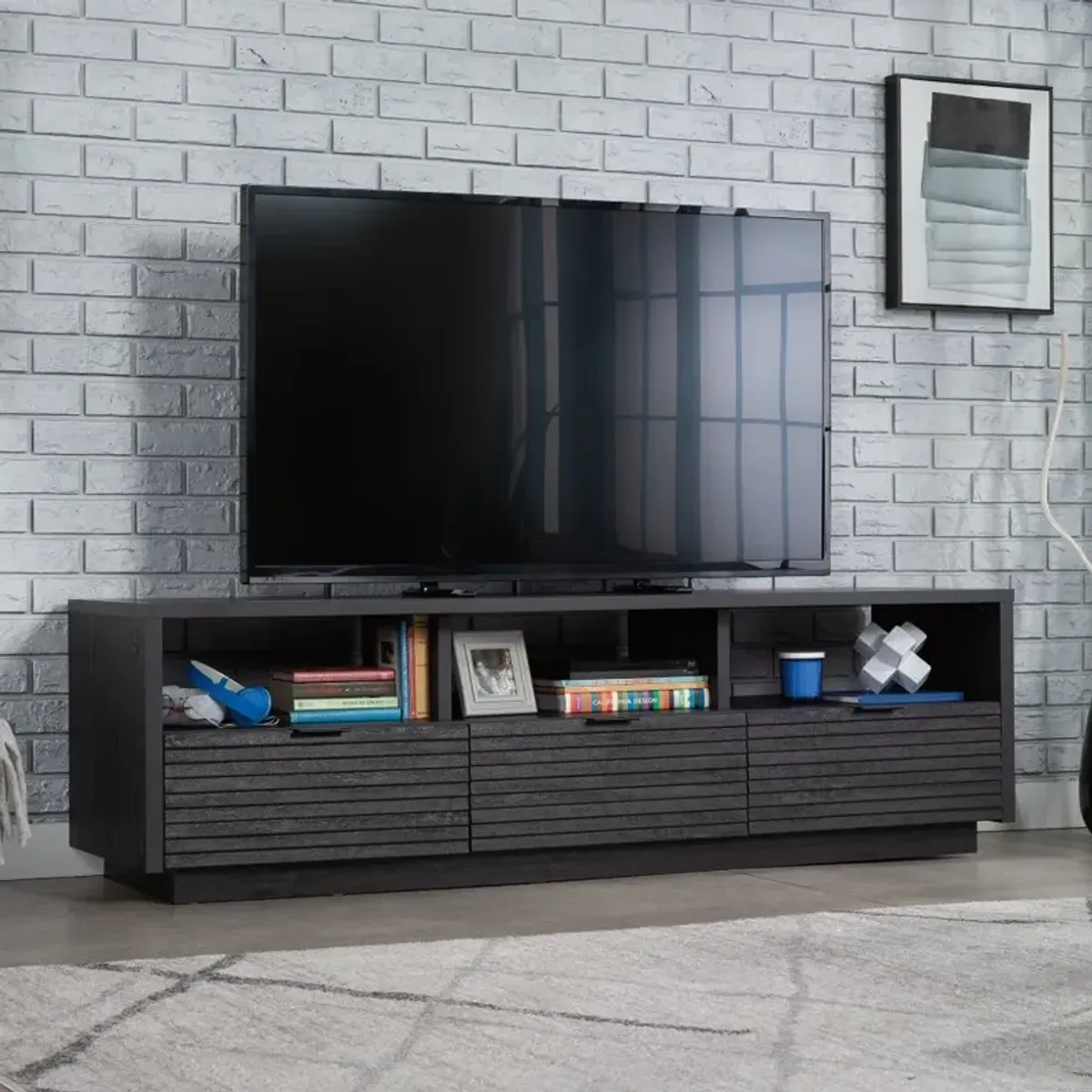 Harvey Park 72" Black TV Stand