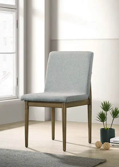 Sofie Brown and Gray Upholstered Dining Chair
