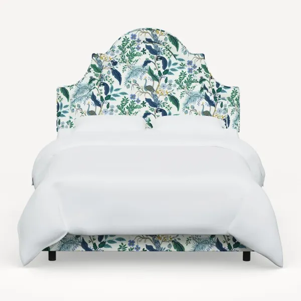 Rifle Paper Co. Marion Blue Peacock Twin Bed