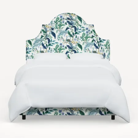 Rifle Paper Co. Marion Blue Peacock Twin Bed