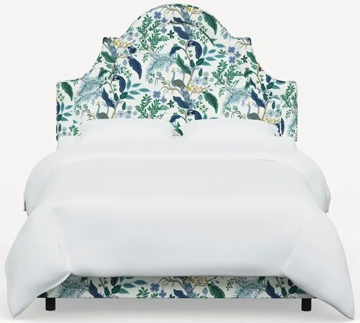 Rifle Paper Co. Marion Blue Peacock Twin Bed