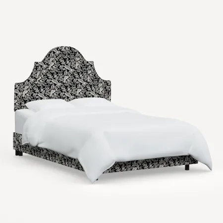 Rifle Paper Co. Marion Canopy Black & Cream Twin Bed
