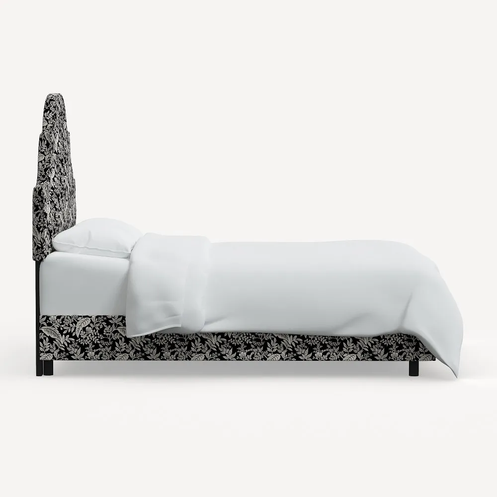 Rifle Paper Co. Marion Canopy Black & Cream Queen Bed